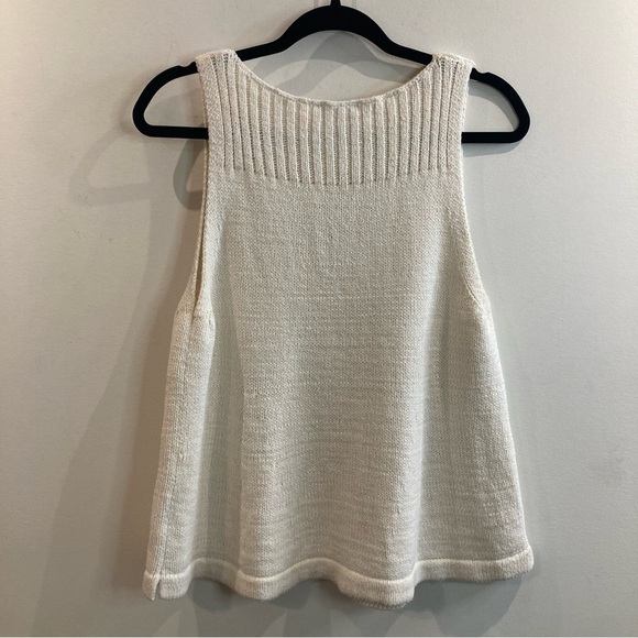 MADEWELL Sz M Sunsetter  A-Line Small Slit At Hem Sleeveless Tank Top Knit - Picture 7 of 9